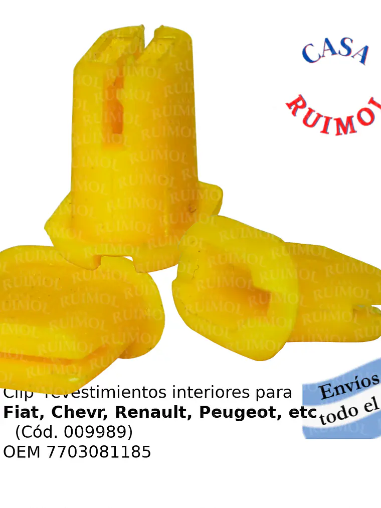 Clip grampa revestimientos interiores universal OEM 7703081185 1