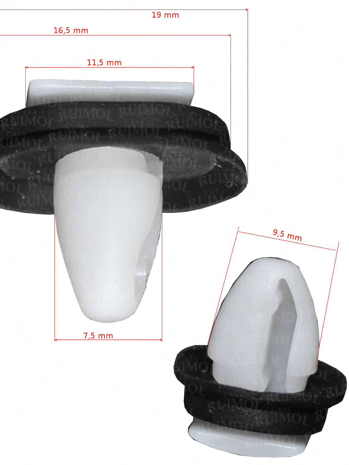 Clip grampa de moldura exterior para Ducato, Peug Boxer, Citroen Jumper OEM 71728806 2