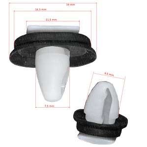 Clip grampa de moldura exterior para Ducato, Peug Boxer, Citroen Jumper OEM 71728806