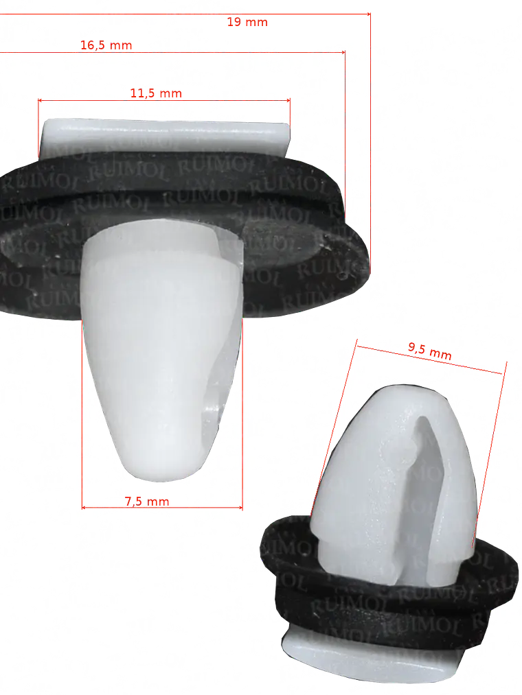 Clip grampa de moldura exterior para Ducato, Peug Boxer, Citroen Jumper OEM 71728806 2