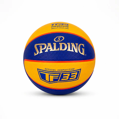 Pelota de Básquet Spalding TF33 Super Flite – Diseño Multicolor y Excelente Agarre