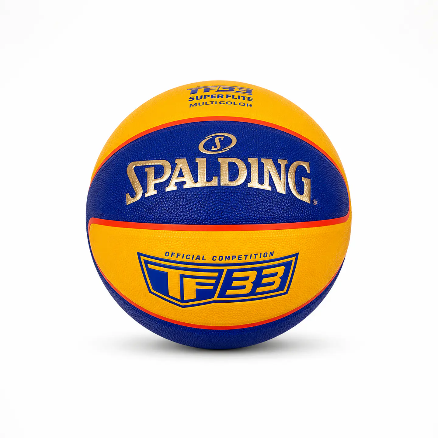 Pelota de Básquet Spalding TF33 Super Flite – Diseño Multicolor y Excelente Agarre 1