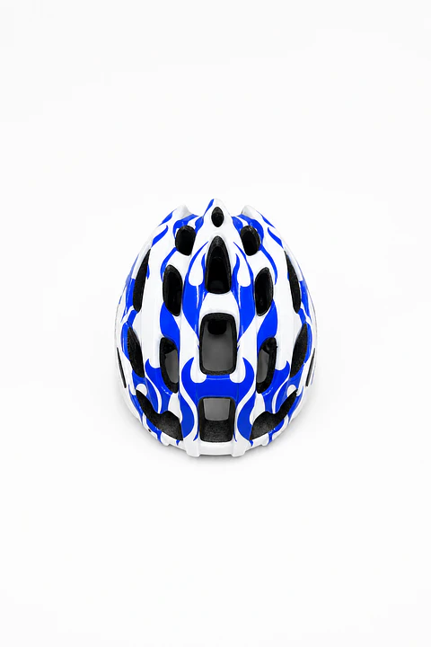 Casco Deportivo INBIKE Azul y Blanco – Ventilado, Cómodo y Ajustable