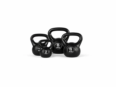 Pesa Rusa Kettlebell Negra – Entrenamiento de Fuerza | 2, 4, 6, 8 y 10 kg