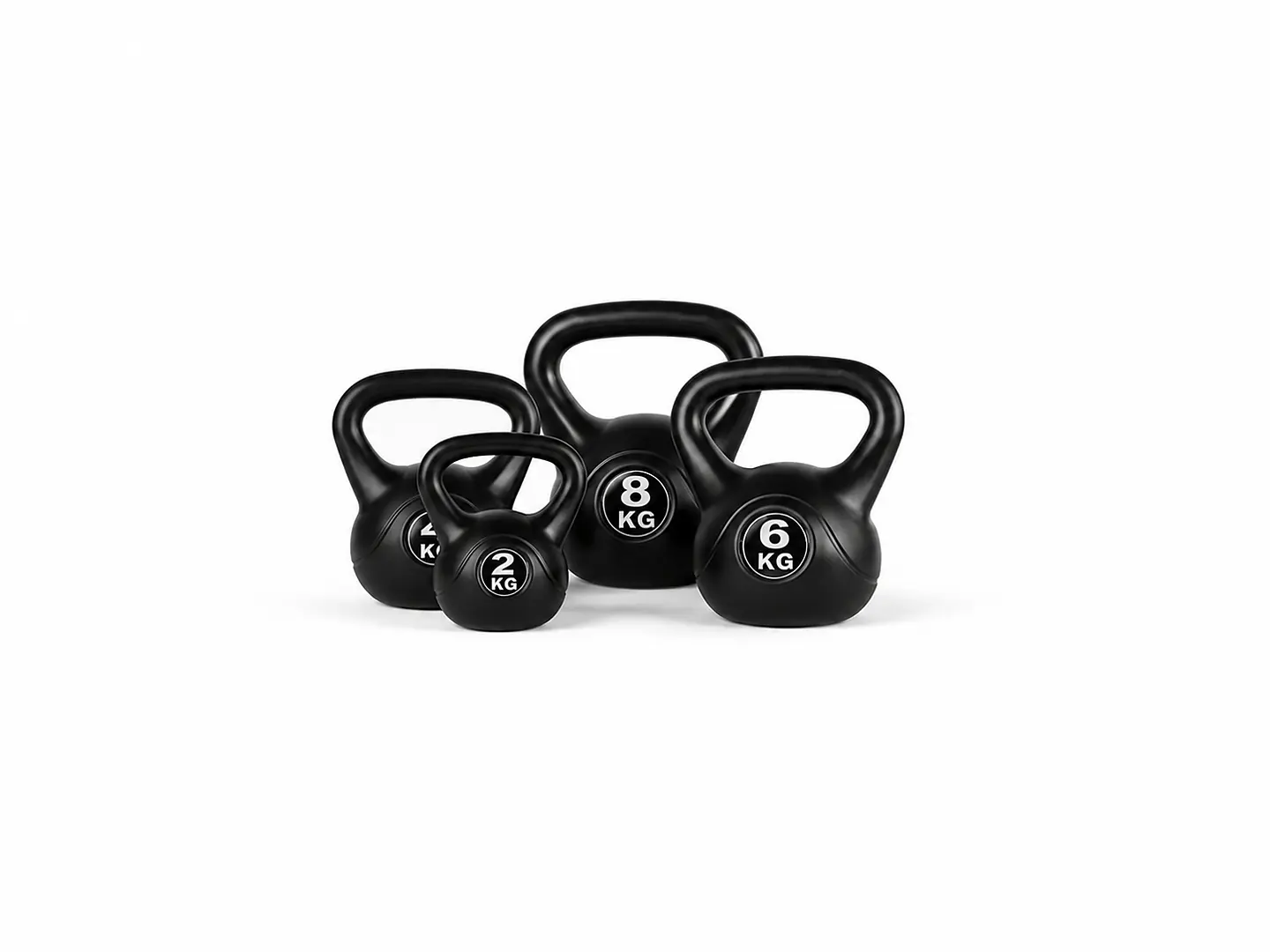 Pesa Rusa Kettlebell Negra – Entrenamiento de Fuerza | 2, 4, 6, 8 y 10 kg 1