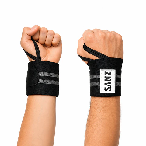 Muñequeras De Potencia SANZ con Soporte de Pulgar – Ajuste, Firmeza y Protección