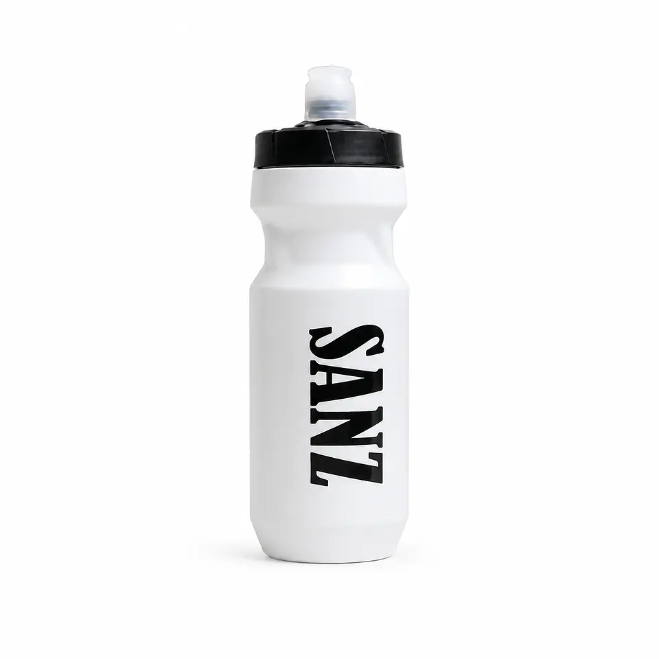 Botella Deportiva SANZ – Hidratación para Entrenamiento | Blanca, Azul y Negra 2