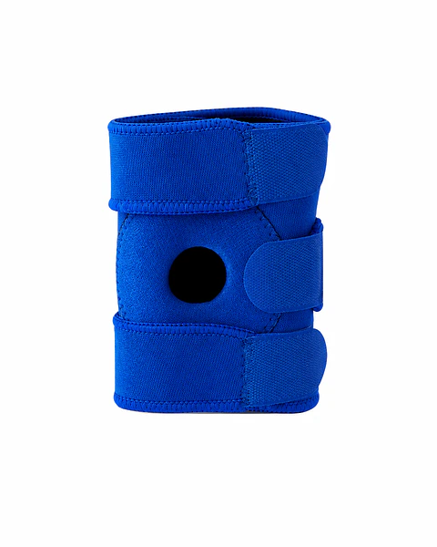 Rodillera Deportiva Azul Ajustable – Soporte Rotuliano y Compresión