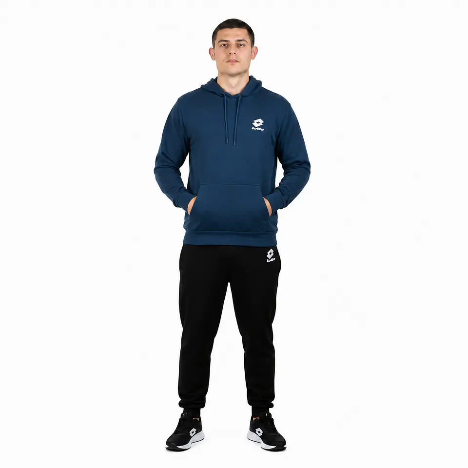 Canguro Lotto Azul Hombre – Deportivo con Capucha 1