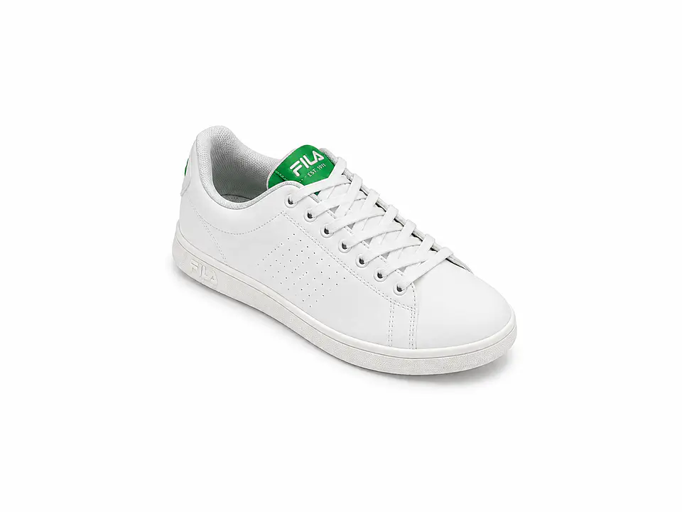 Championes Fila Urbanos Blancos Con Detalles Verdes 1