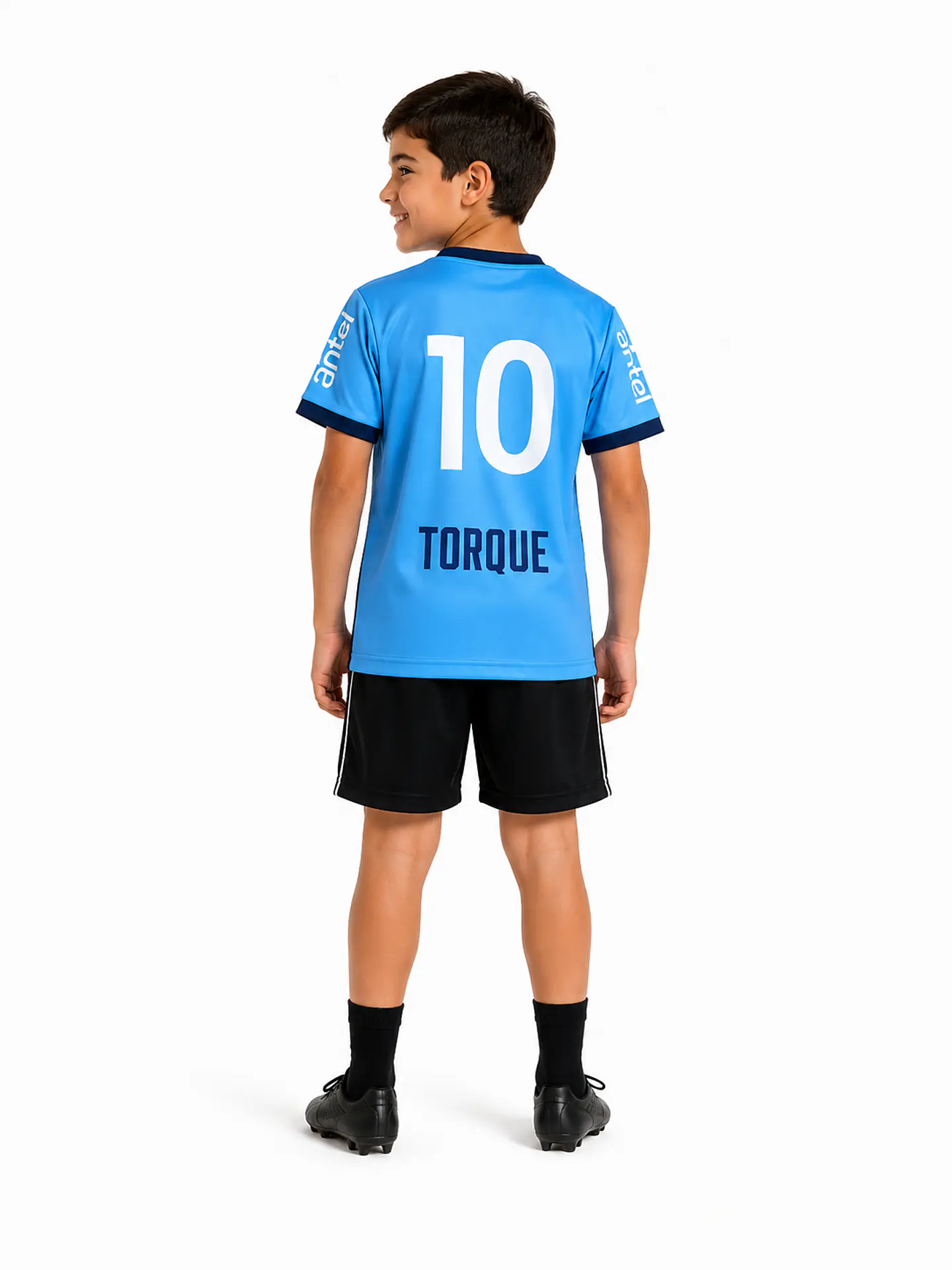 Camiseta Torque Niño Celeste 2