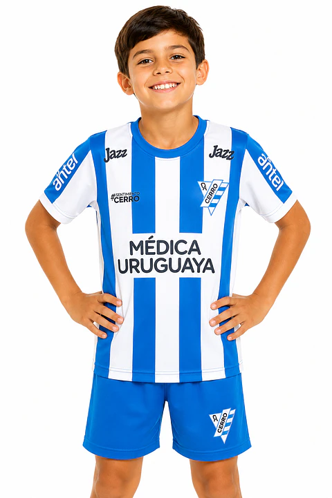 Camiseta Cerro Niño Celeste y Blanca