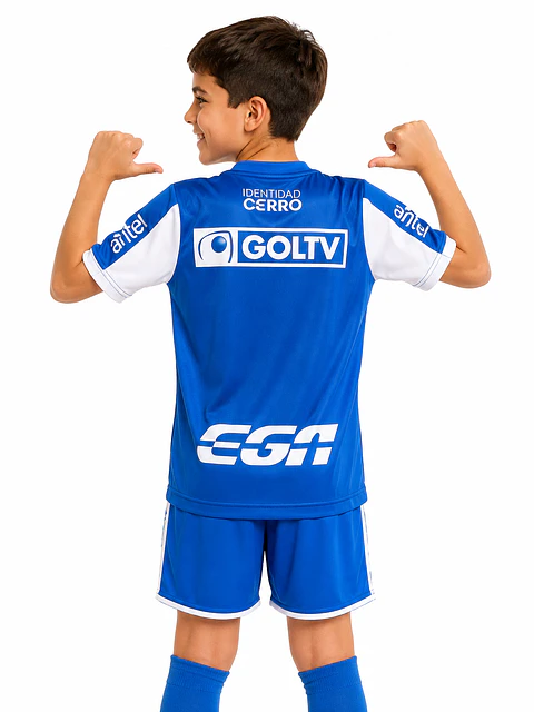 Camiseta Cerro Niño Celeste y Blanca