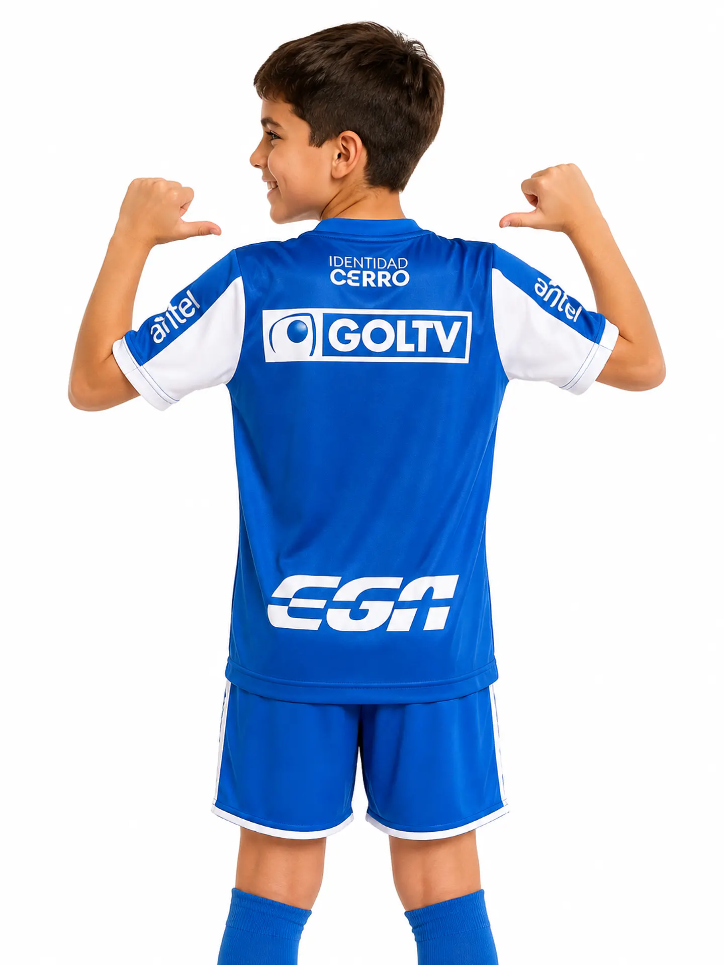 Camiseta Cerro Niño Celeste y Blanca 2