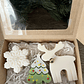 Caja navideña: Reno, árbol, copo de nieve. - Miniatura 1