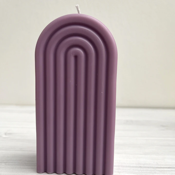 Vela de soja decorativa: Arco de color - Casa Selene 2