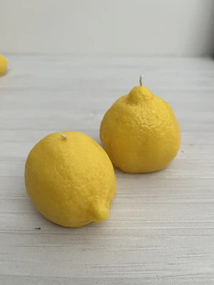 Vela de soja decorativa Dúo de Limones Casa Selene