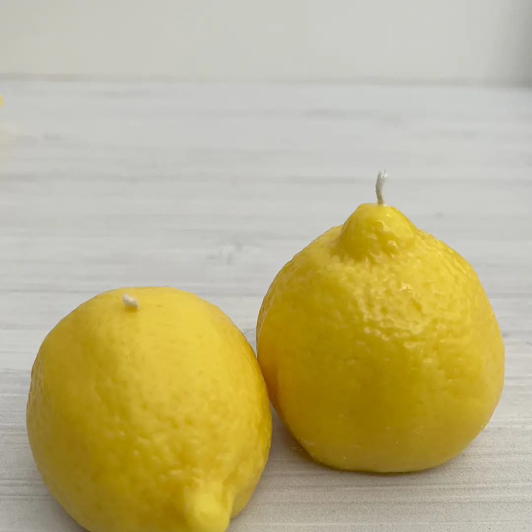 Vela de soja decorativa Dúo de Limones Casa Selene 2