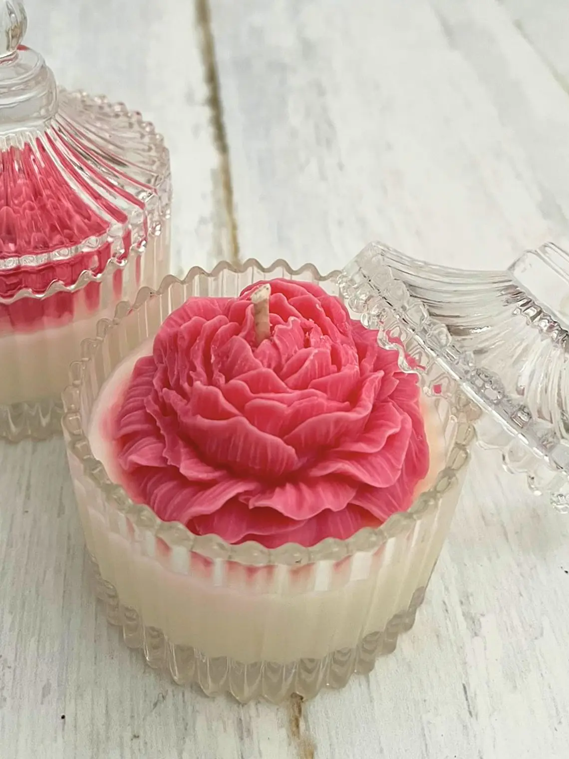 Vela de Soja: Rosa de Cristal  3