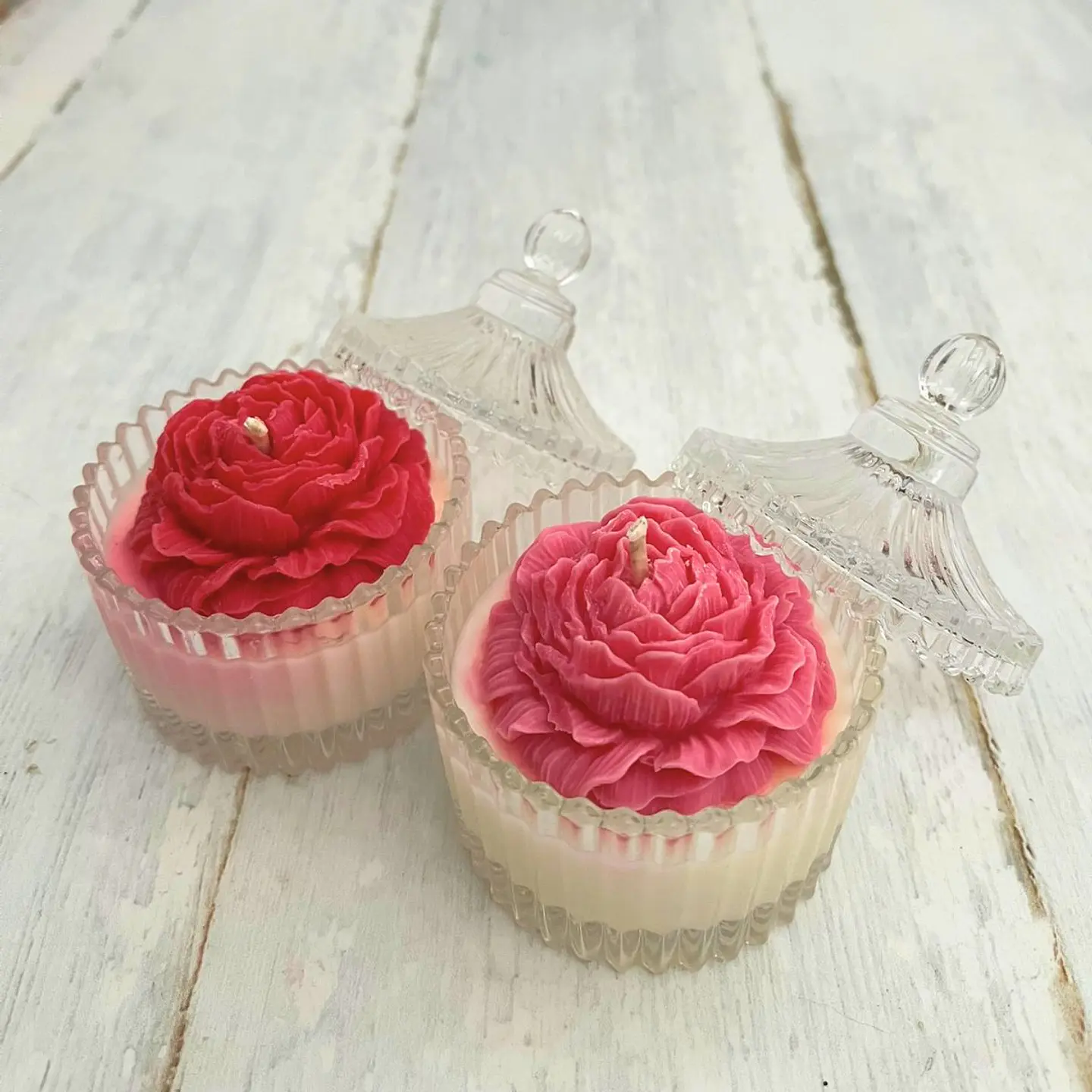 Vela de Soja: Rosa de Cristal  1
