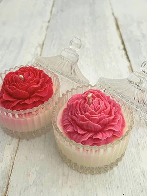 Vela de Soja: Rosa de Cristal 