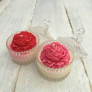 Vela de Soja: Rosa de Cristal 