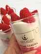 Vela de soja decorativa - Postre de Fresas y Crema - Miniatura 2