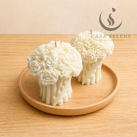 Vela de soya: Bouquet de flores