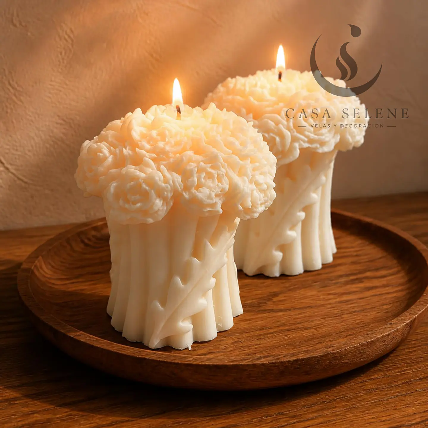 Vela de soya: Bouquet de flores 2