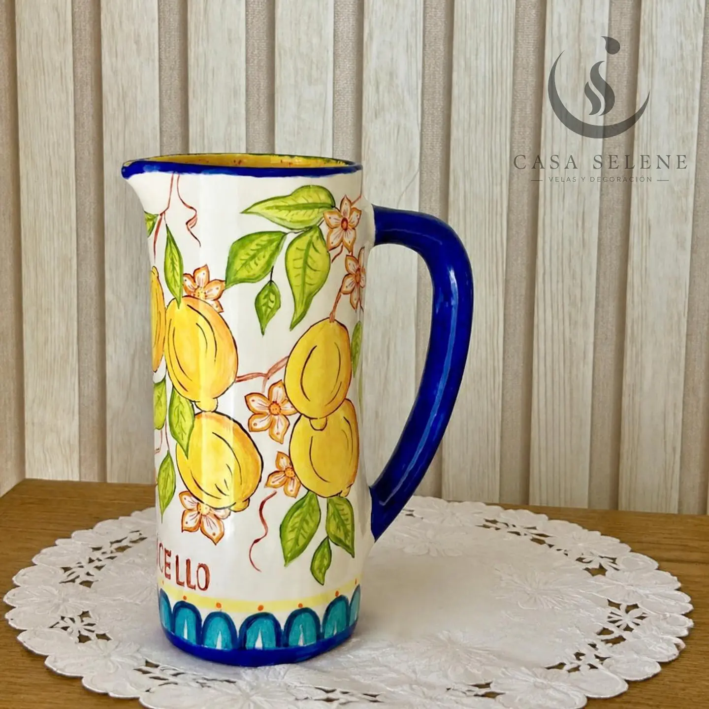 Jarra Limoncello en Cerámica Pintada a Mano 2