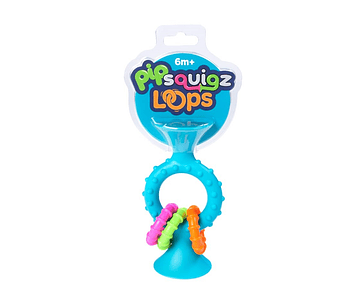 PipSquigz Loops Celeste - Mordedores, Sonajeros Sensoriales