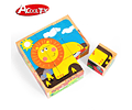 Puzzle Cubos Madera