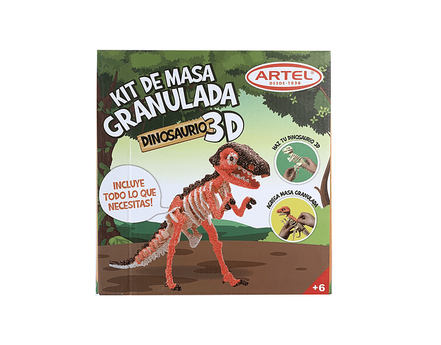 Kit de Masa Granulada - Dinosaurio 3D