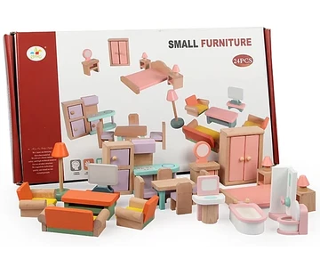 Set Mini Muebles de Madera