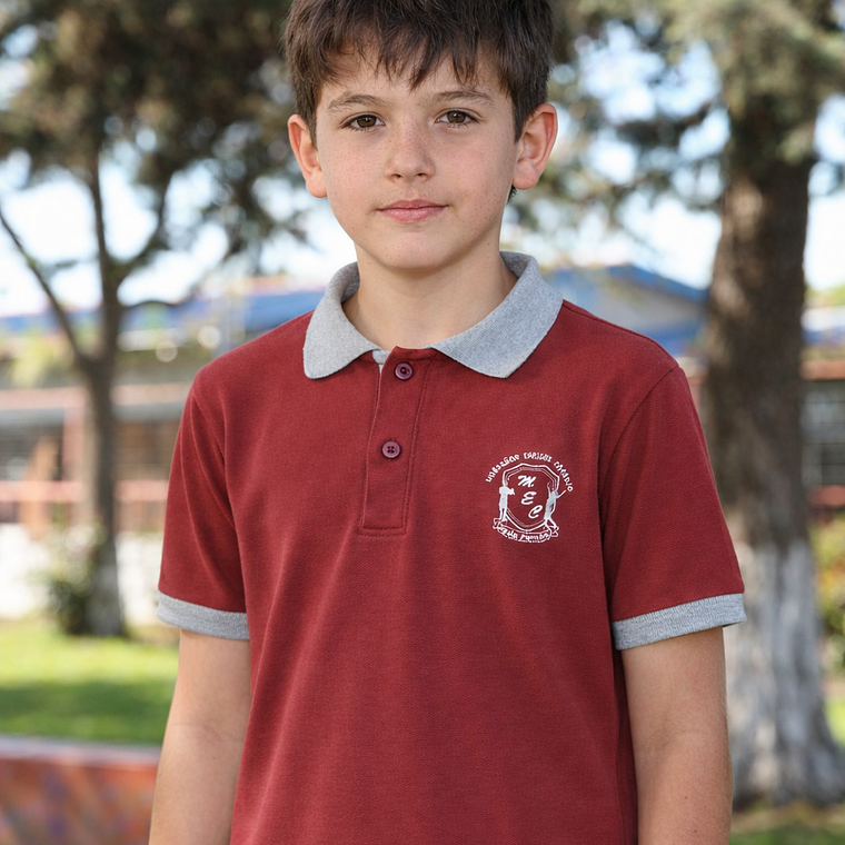 Polera piqué manga corta / Esc. MEC 1