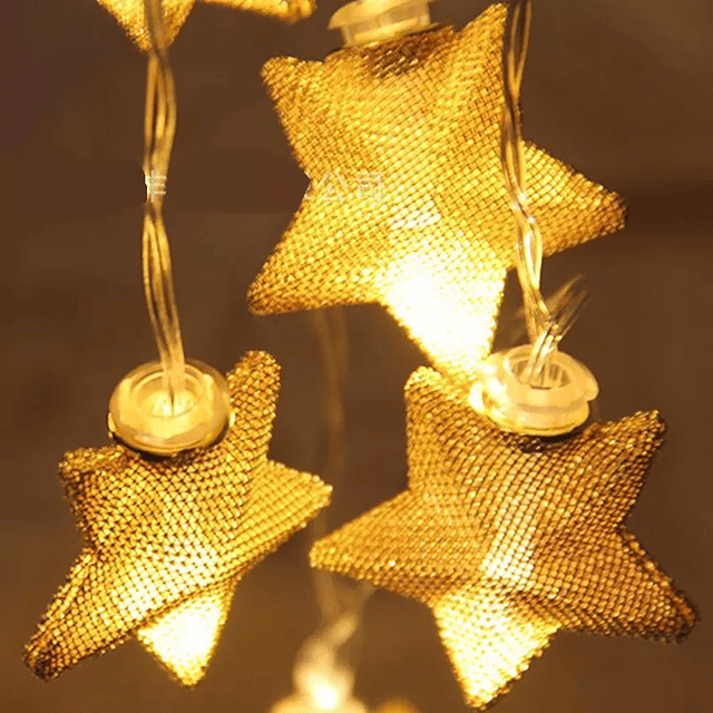 Guirnalda estrellas doradas