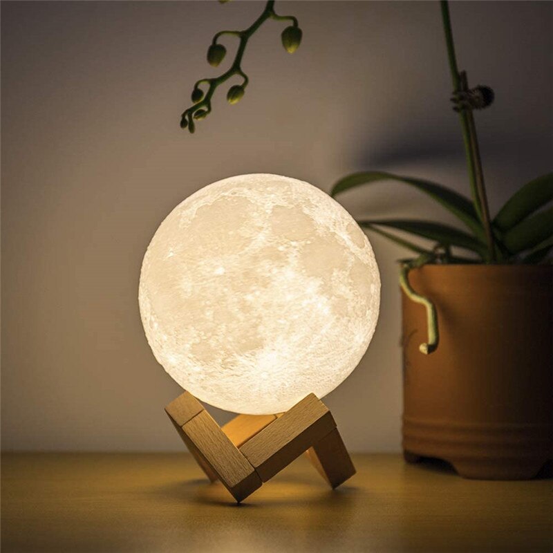 Lampara luna recargable