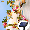 Guirnalda Flores, rosas solares 45led