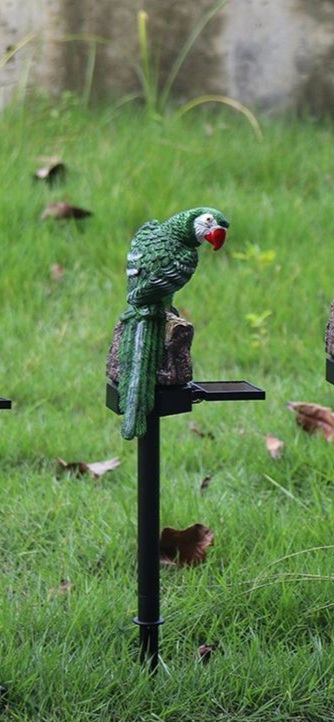 Estaca loro solar verde