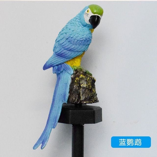 Estaca loro solar azul