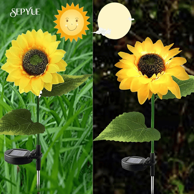 1 Estaca maravilla solar girasol