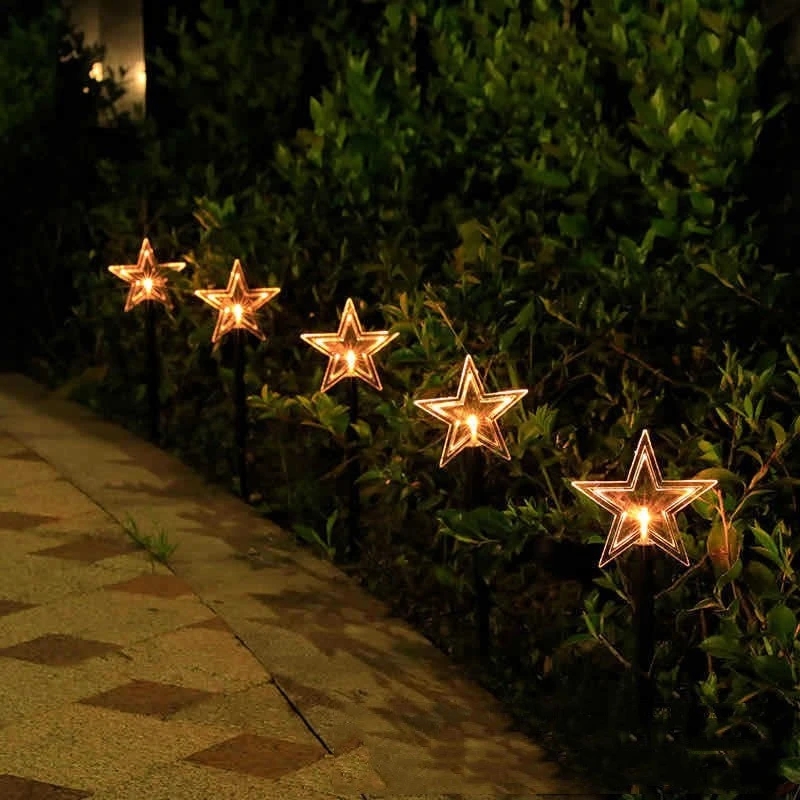 Set de 5 estacas Estrellas