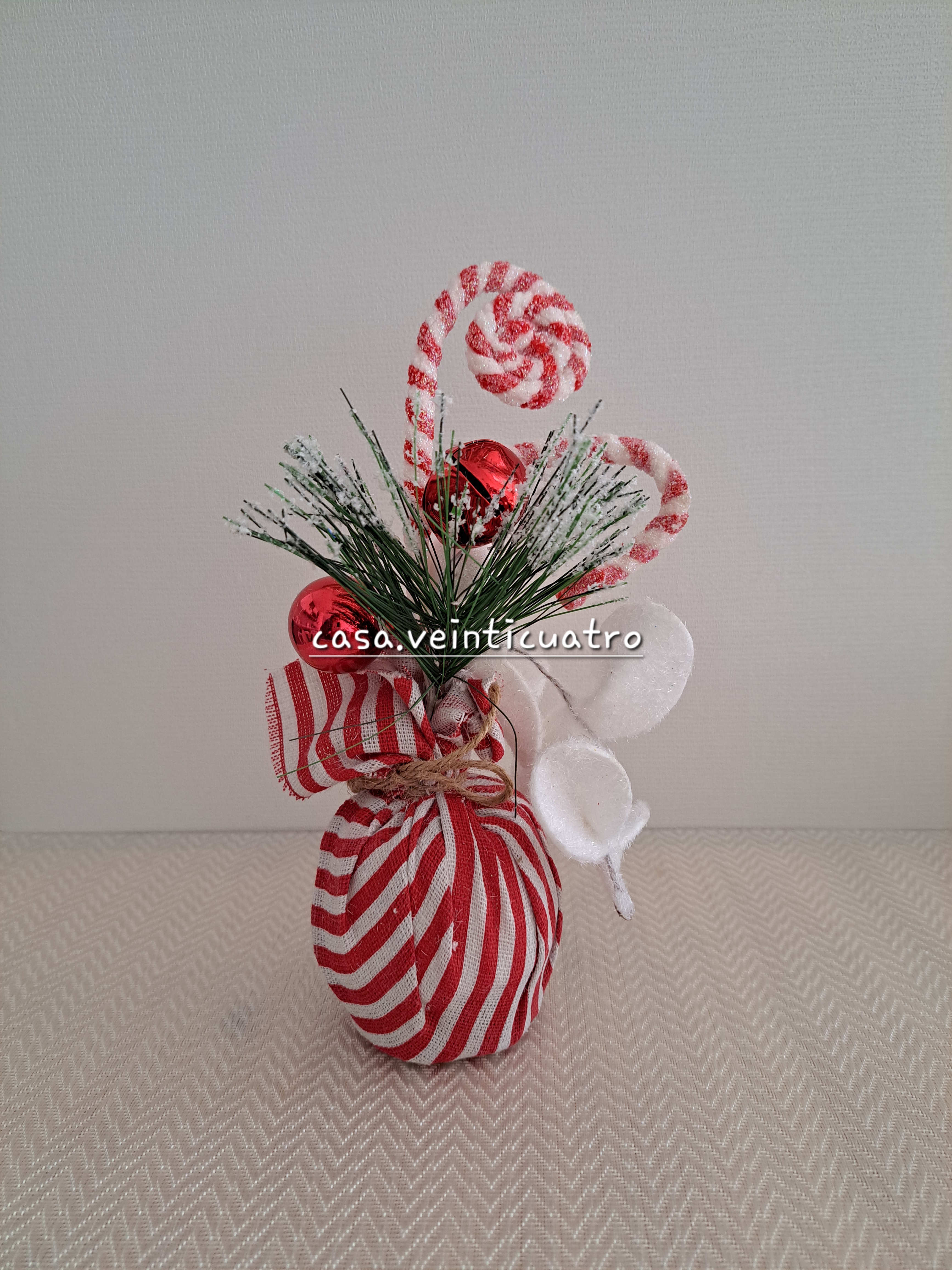 Decoración navideña mesa