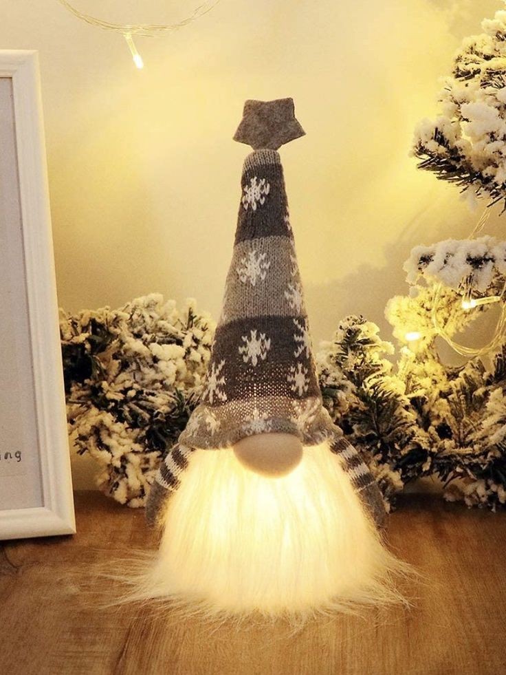 Gnomo navideño GRIS