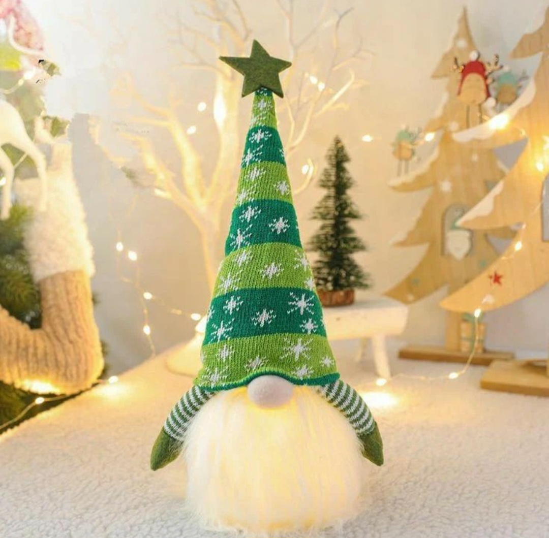 Gnomo navideño VERDE