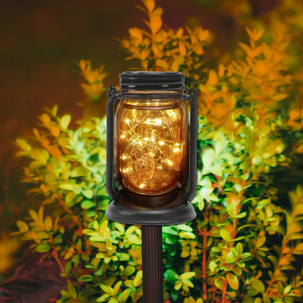 Farol retro hada solar con estaca