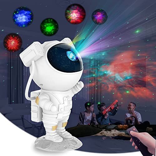 Parlante Proyector Led Astronauta Bluetooth stickers Estrellas Galaxia 796166