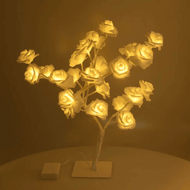 Bonsai led Rosas SOLAR espantacuco y decoración 