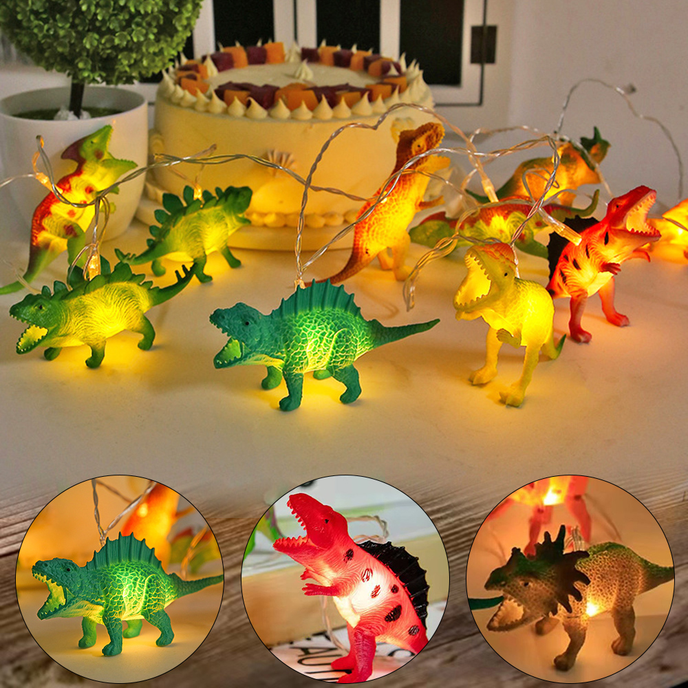 Guirnalda 8 Dinosaurios led