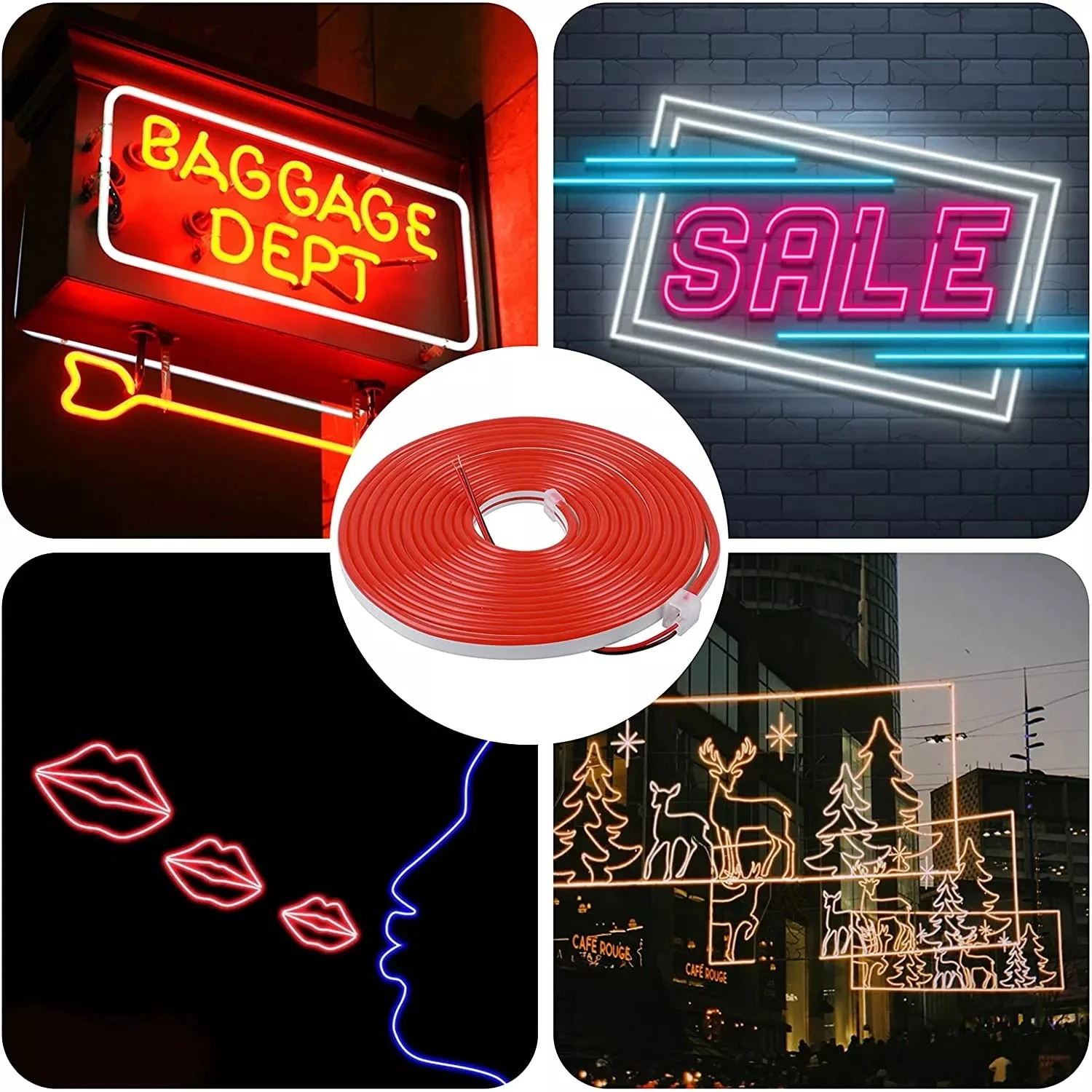 Luz led neon 5mt ROJO
